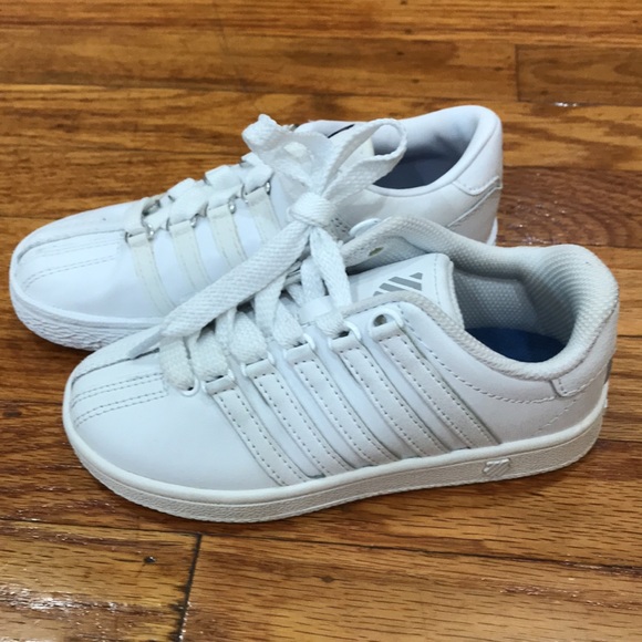 NEW K-Swiss Little Kids White Sneakers - Picture 3 of 5